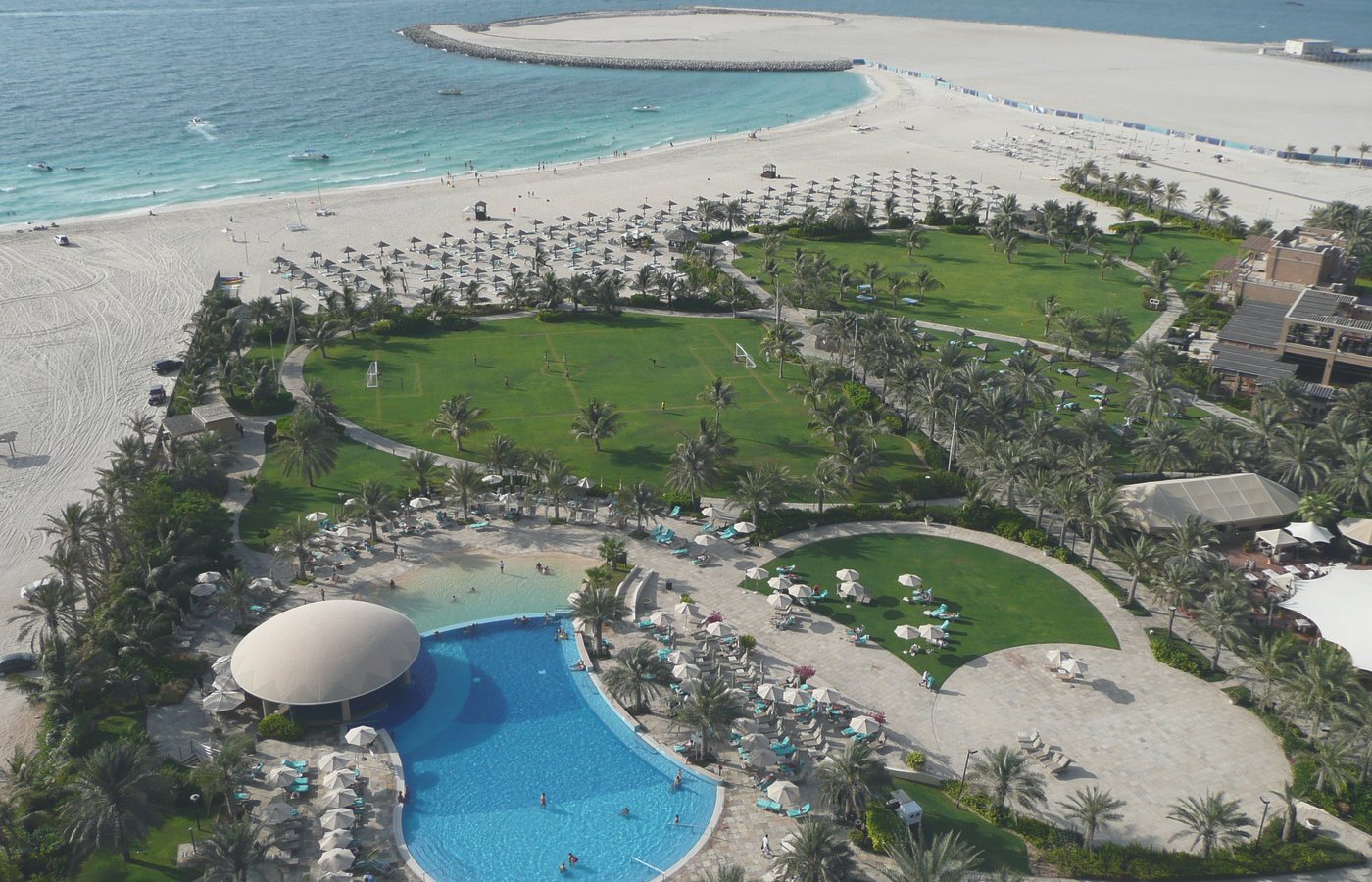 Beach and palms, Dubai
