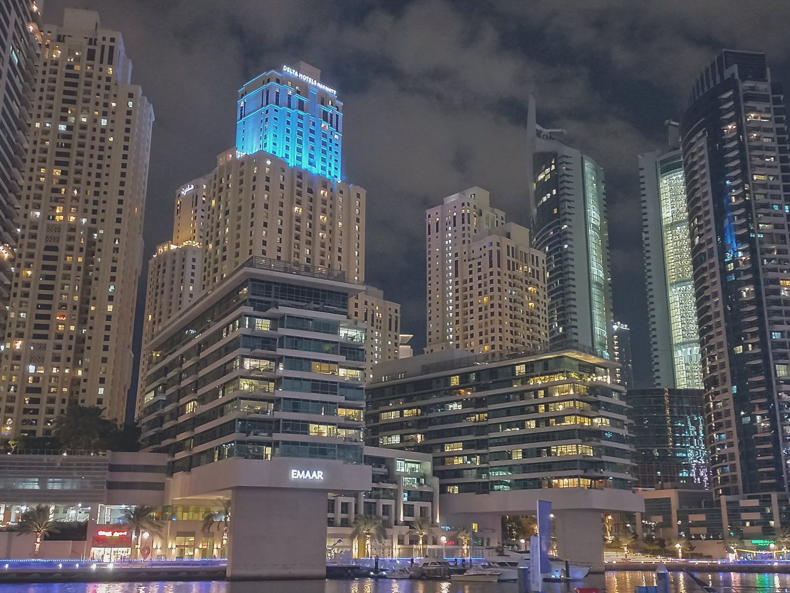 Dubai Marina at night